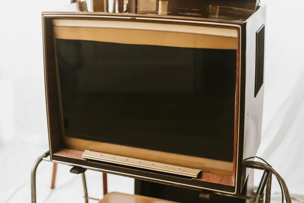 50er-Jahre-Fernseher als Bildschirm der Fotobox